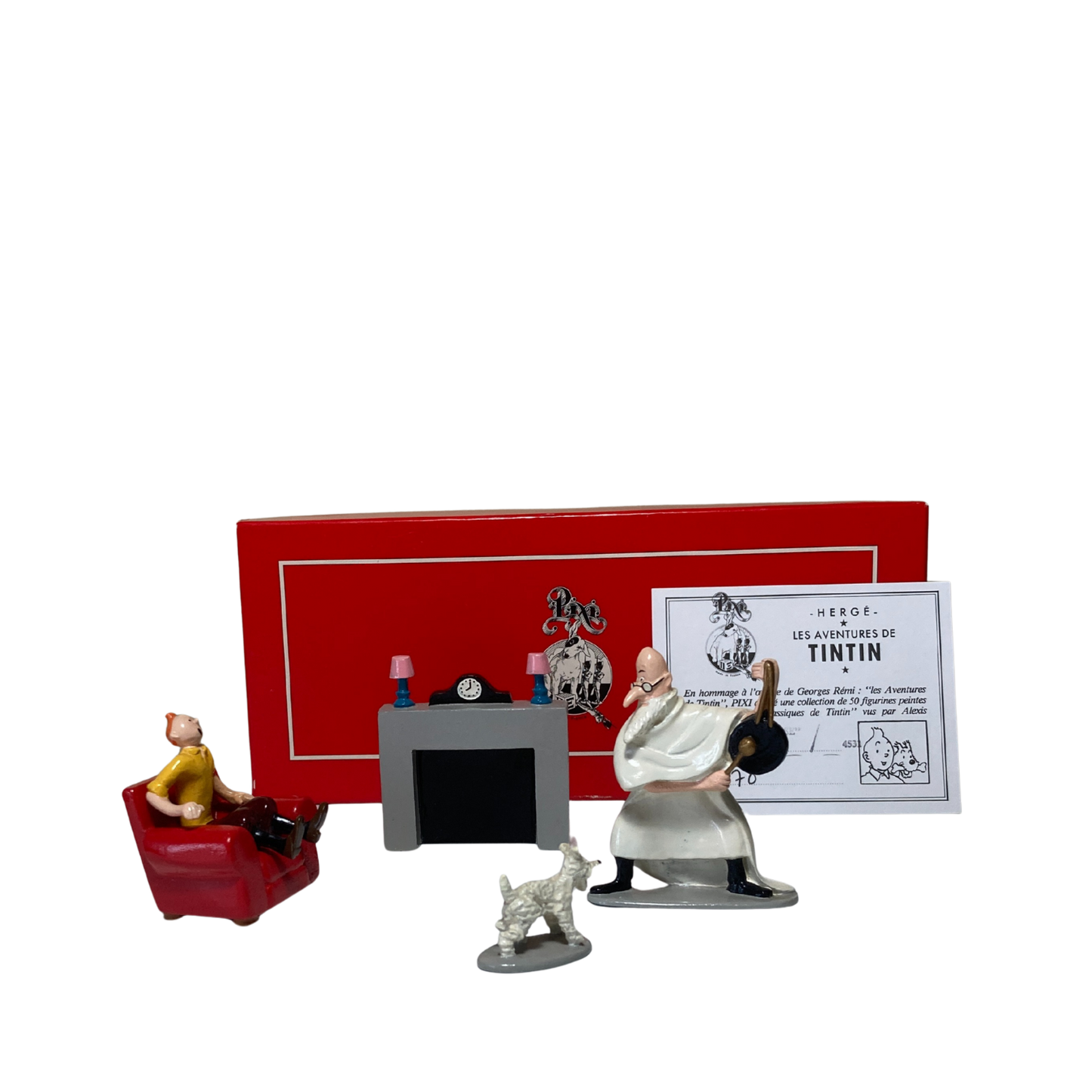 Illustration de Tintin, Milou et Philippulus, personnages de la bande dessinée, en couleur, par Espace714.