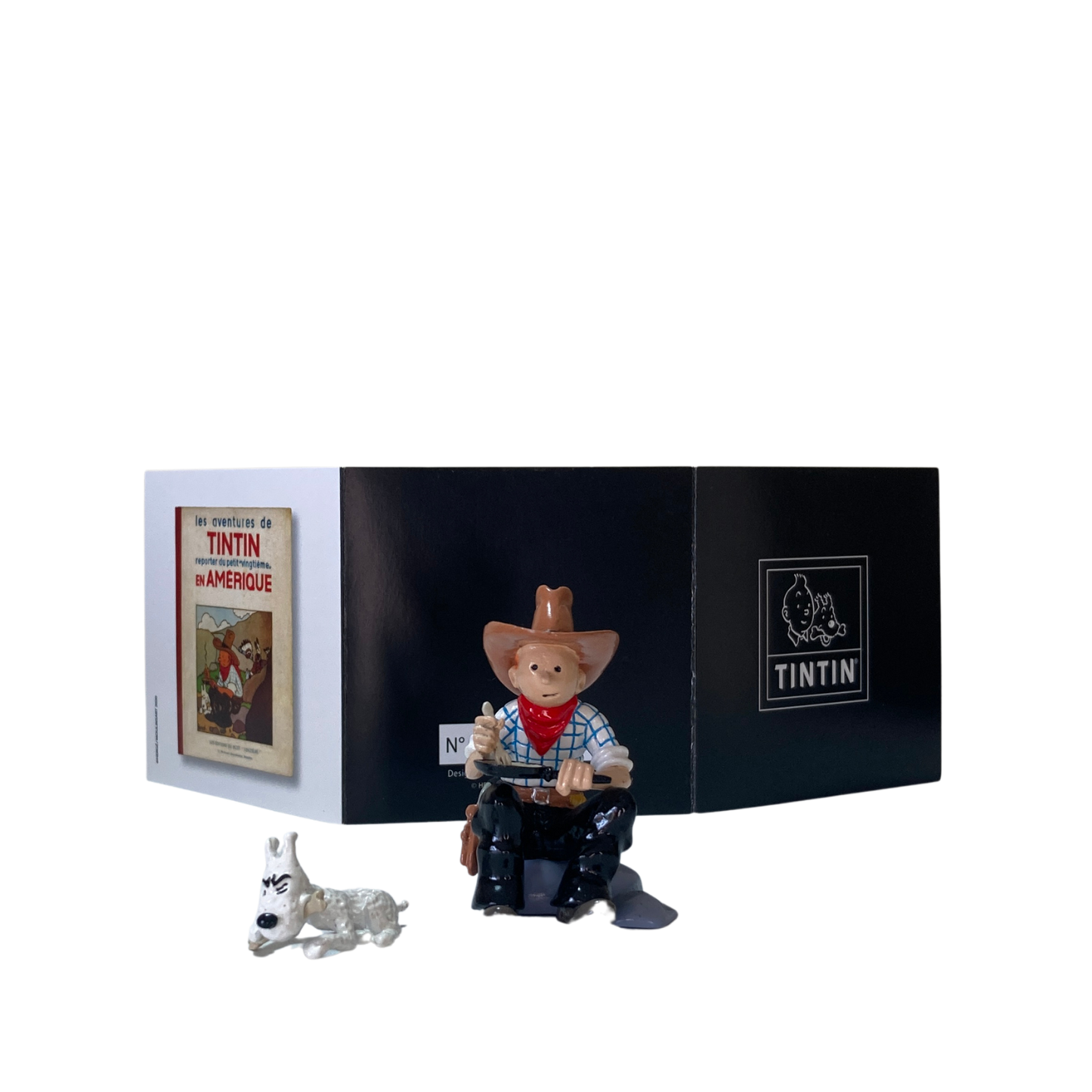 Image de Tintin en Amérique, bande dessinée de la série Tintin par Espace714, illustrant Tintin dans un décor d'Amérique.