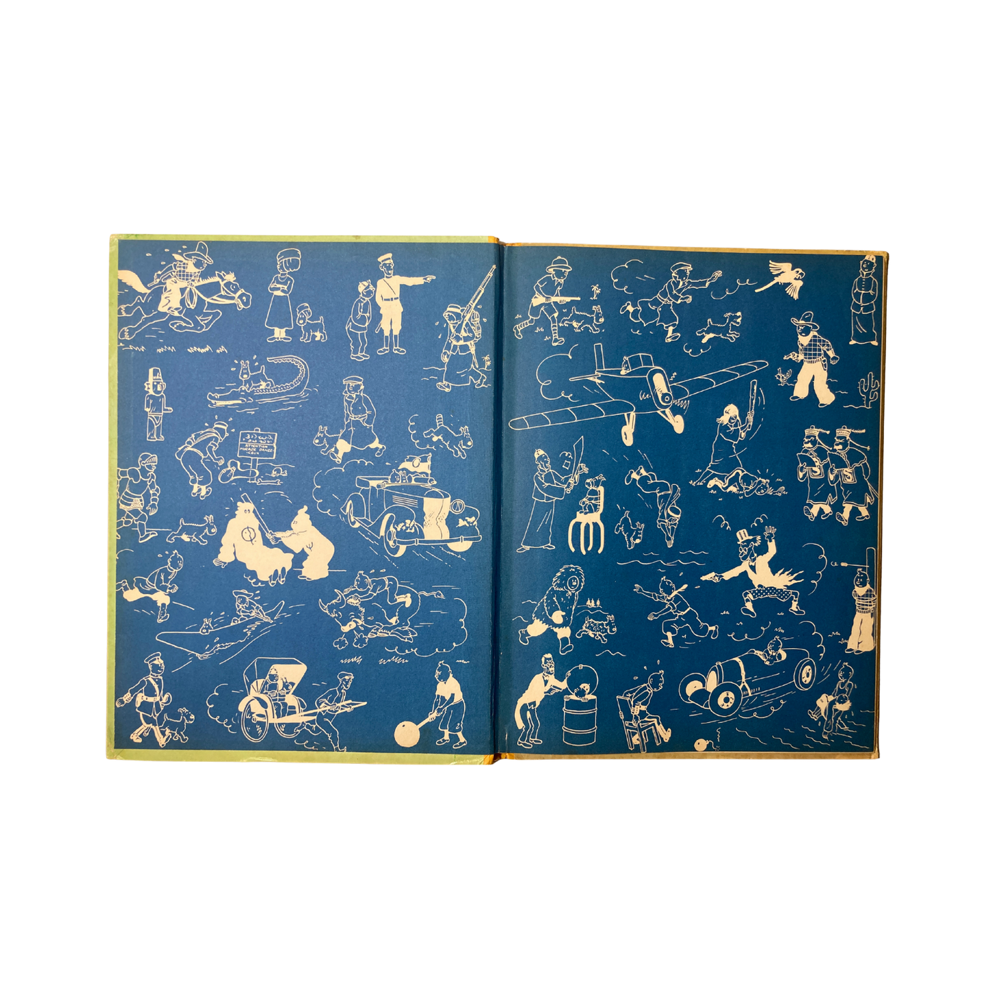 Page de couverture du livre Les Aventures de Tintin par Hergé, édition Les 7 boules de cristal, publié par Espace714.