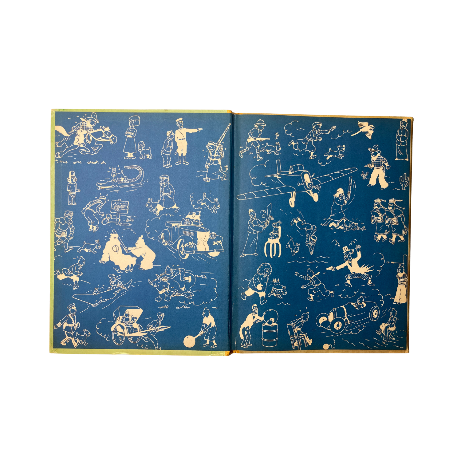 Page de couverture du livre Les Aventures de Tintin par Hergé, édition Les 7 boules de cristal, publié par Espace714.