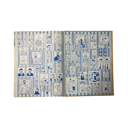 Page du livre "Les Aventures de Tintin : Tintin au Tibet" par Hergé, illustrée avec une image colorée.