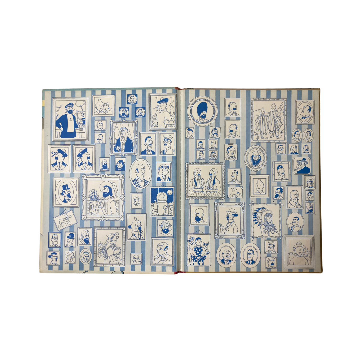 Page de couverture de "Les Aventures de Tintin" par Hergé, montrant Tintin et le capitaine Haddock dans une scène de Tibet.