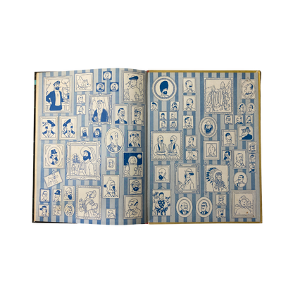 Page du livre "Les Aventures de Tintin" par Hergé, volume 714 pour Sydney, édition Espace714 avec couverture colorée.