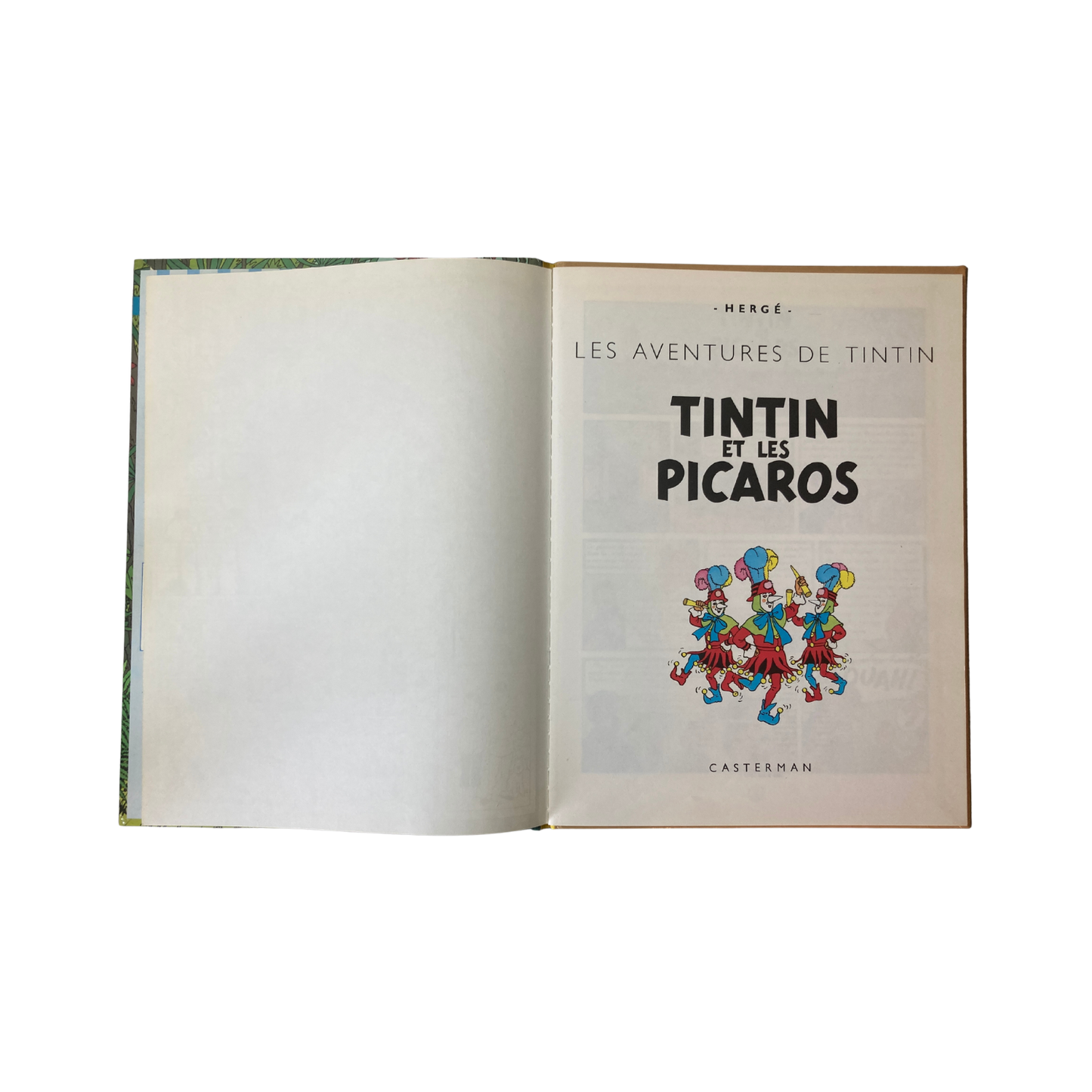 Page de couverture du livre "Les Aventures de Tintin par Hergé : Tintin et les Picaros" illustré, publié par Espace714.