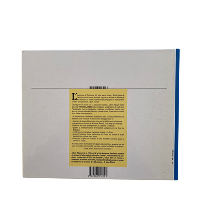 Livre Albert Algoud – Tintinolatrie avec Tintin Hergé, couverture illustrée, publié en 1987, édition Espace714.