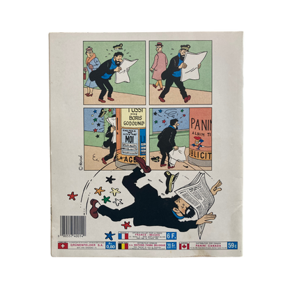 Album Panini 1989 Espace714 avec illustrations colorées et pages pour collectionner les stickers de football.