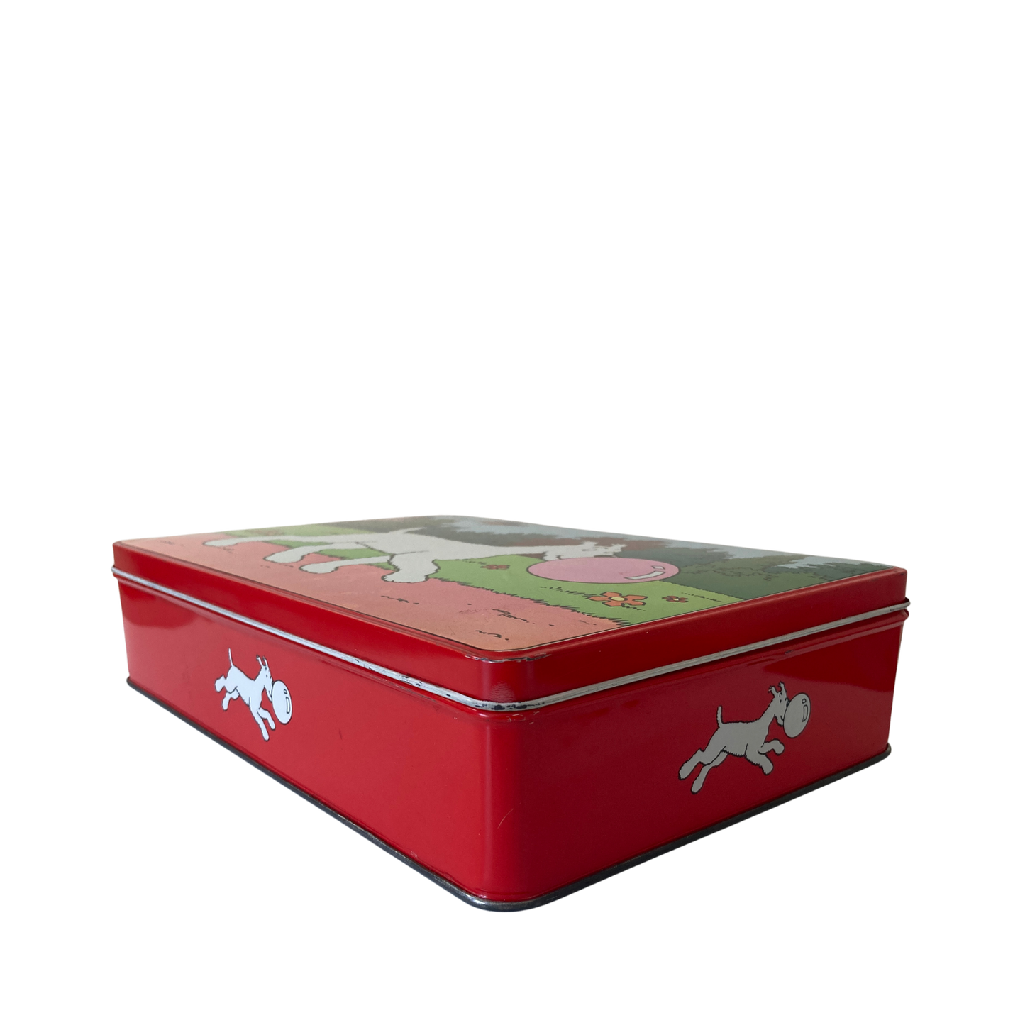 Boîte de Bubble Gum Milou de la marque Espace714, avec une illustration colorée de chewing-gum dans une boîte en carton.