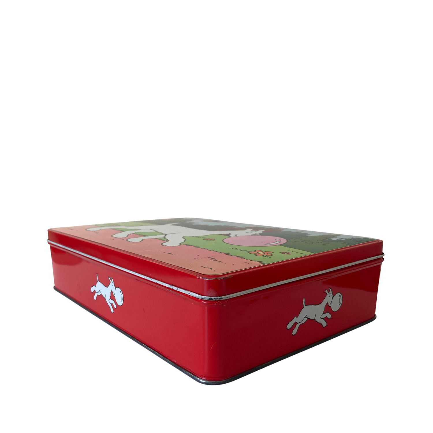 Boîte de Bubble Gum Milou de la marque Espace714, avec une illustration colorée de chewing-gum dans une boîte en carton.