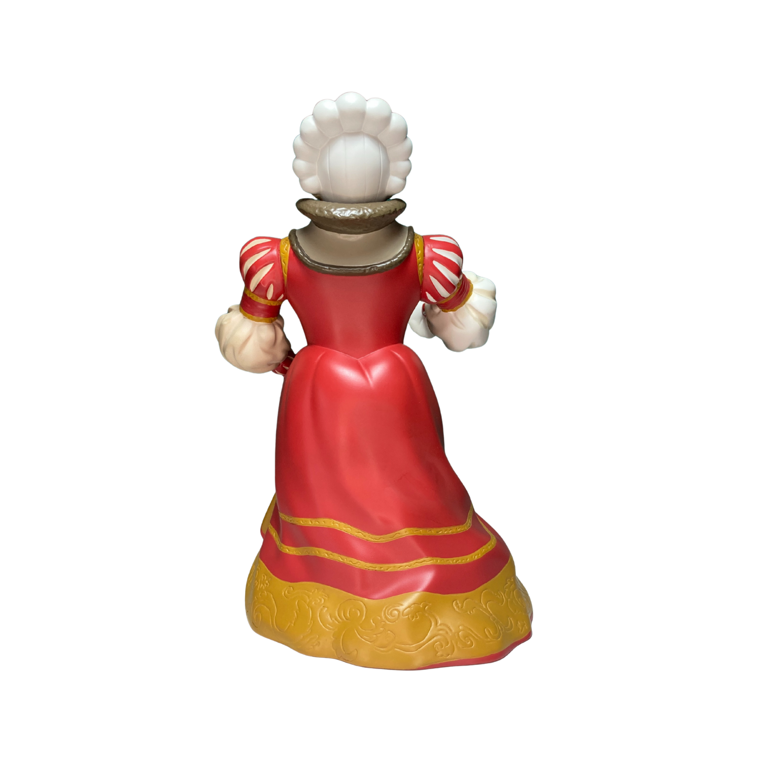 Figurine Castafiore de la collection Quelle Joie d'Espace714, détail de la sculpture en céramique colorée.