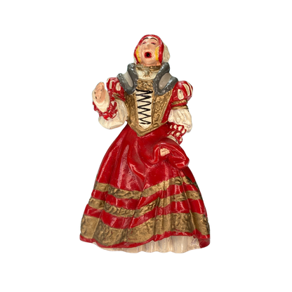 Fille en costume La Castafiore en marguerite, figurine Pixi de Espace714, avec détails colorés et expression joyeuse.