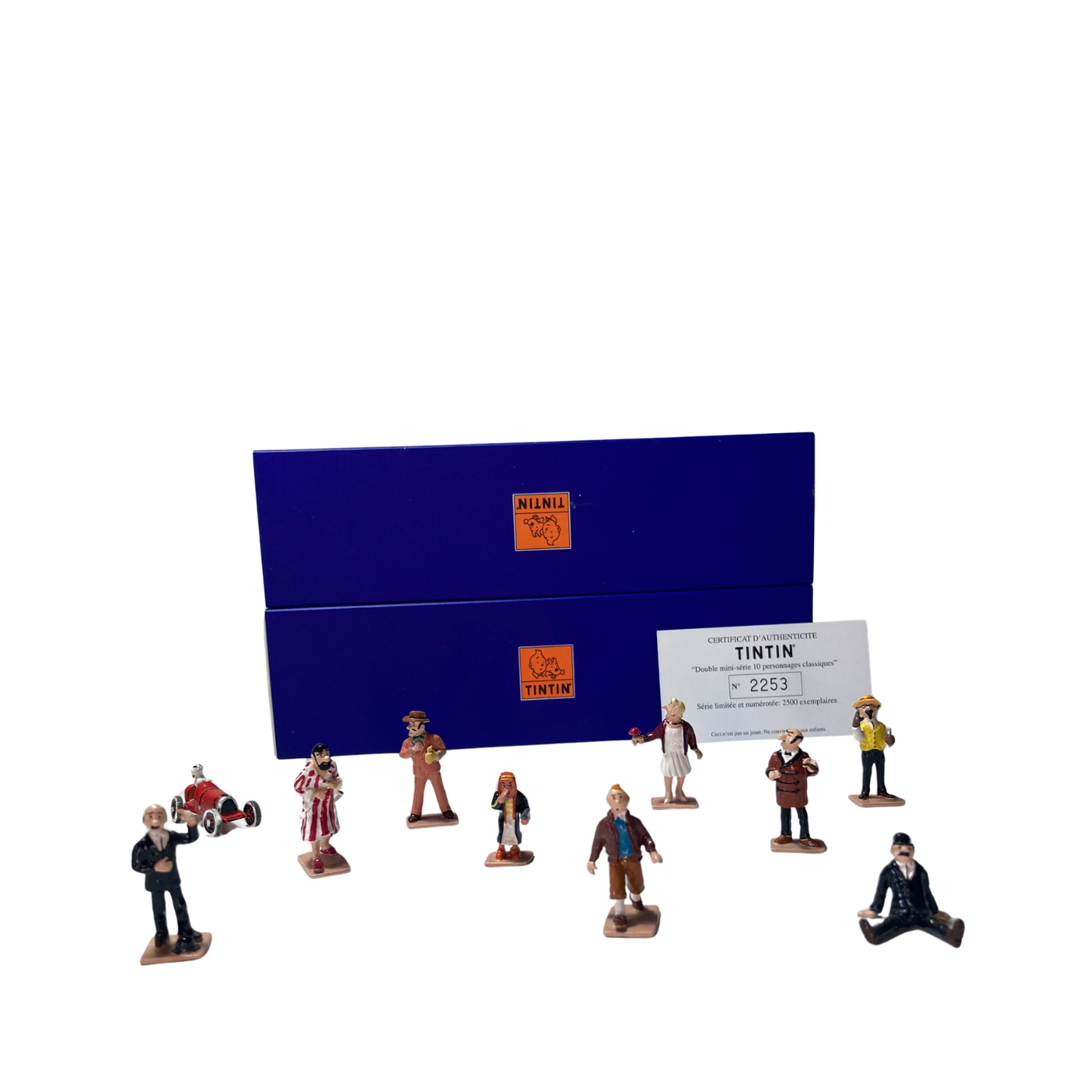 Mini série double avec 10 personnages classiques Espace714, figurines colorées et détaillées sur fond blanc.