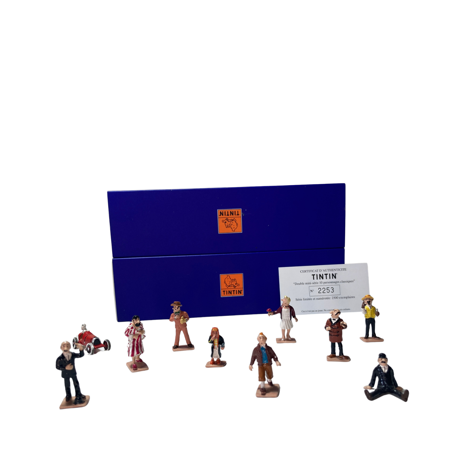 Mini série double avec 10 personnages classiques Espace714, figurines colorées et détaillées sur fond blanc.