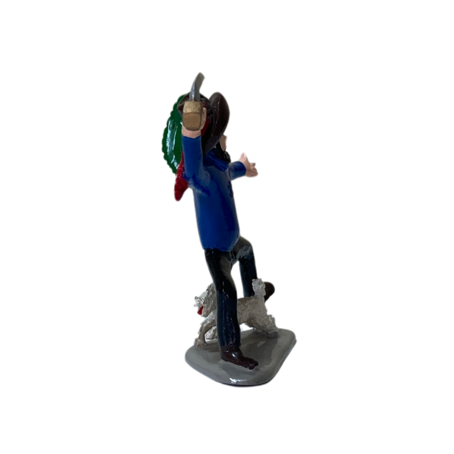 Haddock en corsaire Espace714, costume de poisson pour enfant, en tissu bleu avec détails de nageoire et motif marin.