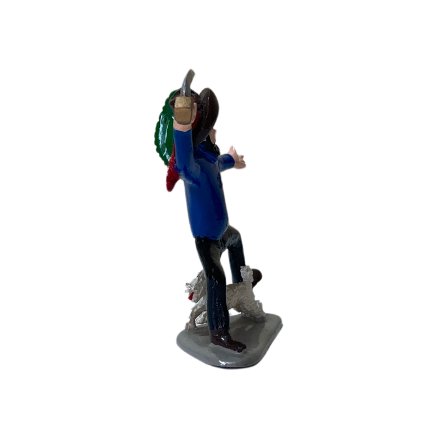Haddock en corsaire Espace714, costume de poisson pour enfant, en tissu bleu avec détails de nageoire et motif marin.