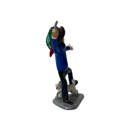 Haddock en corsaire Espace714, costume de poisson pour enfant, en tissu bleu avec détails de nageoire et motif marin.
