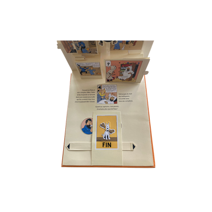 Album Tintin de Hergé, « Le crabe aux pinces d’or », édition 2010, couverture colorée avec Tintin et le Crabe aux Pinces d’Or