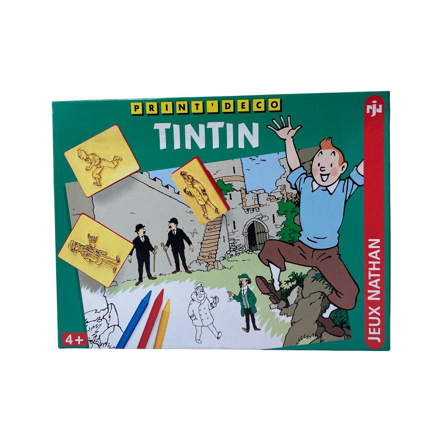 Jeu Tintin PRINT’ DECO d'Espace714, illustration de Tintin pour décoration murale, couleurs vives et détails précis.