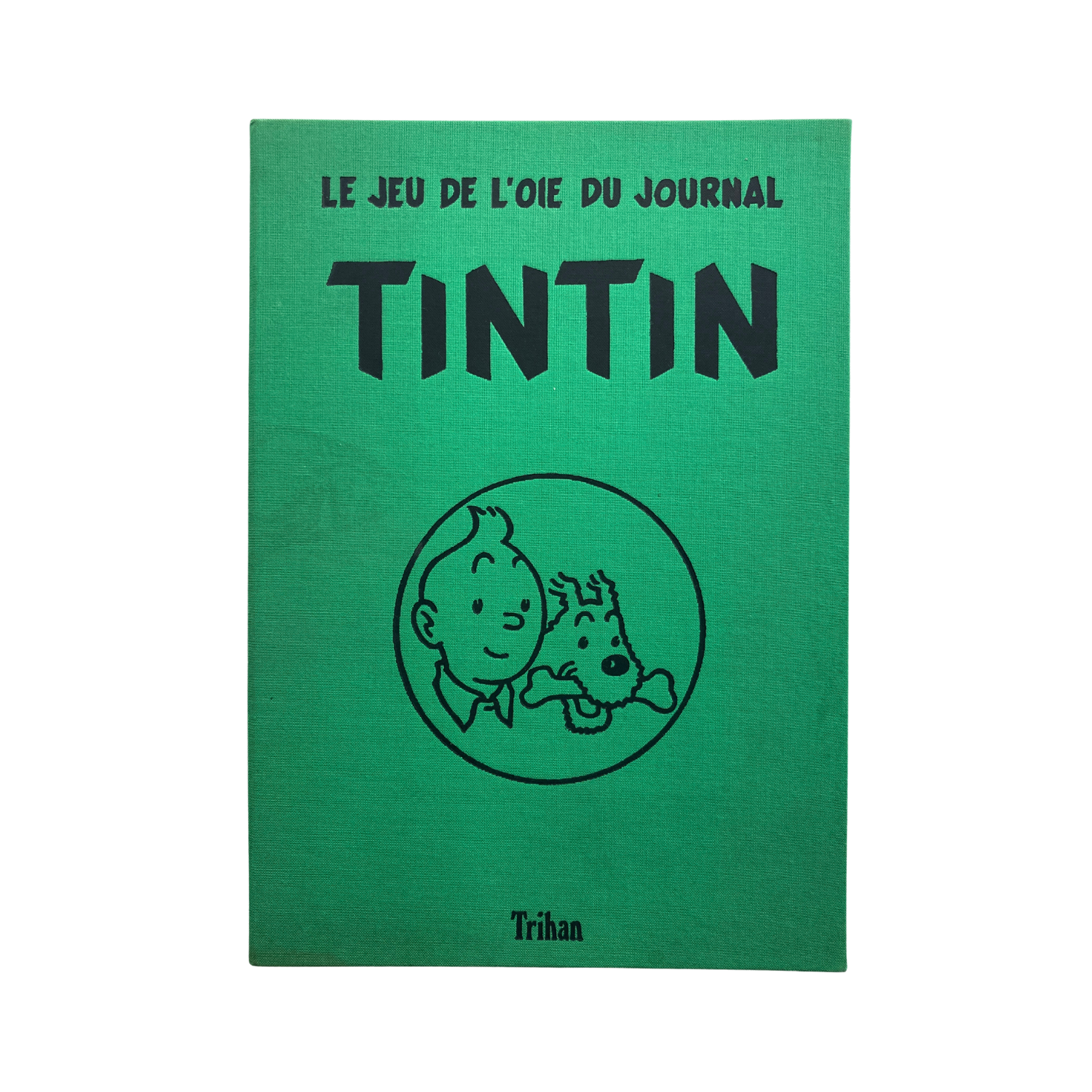 Jeu de l’oie Espace714 avec plateau coloré et pièces de jeu en bois sur fond blanc.