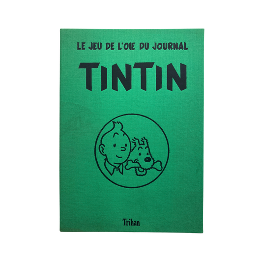 Jeu de l’oie Espace714 avec plateau coloré et pièces de jeu en bois sur fond blanc.