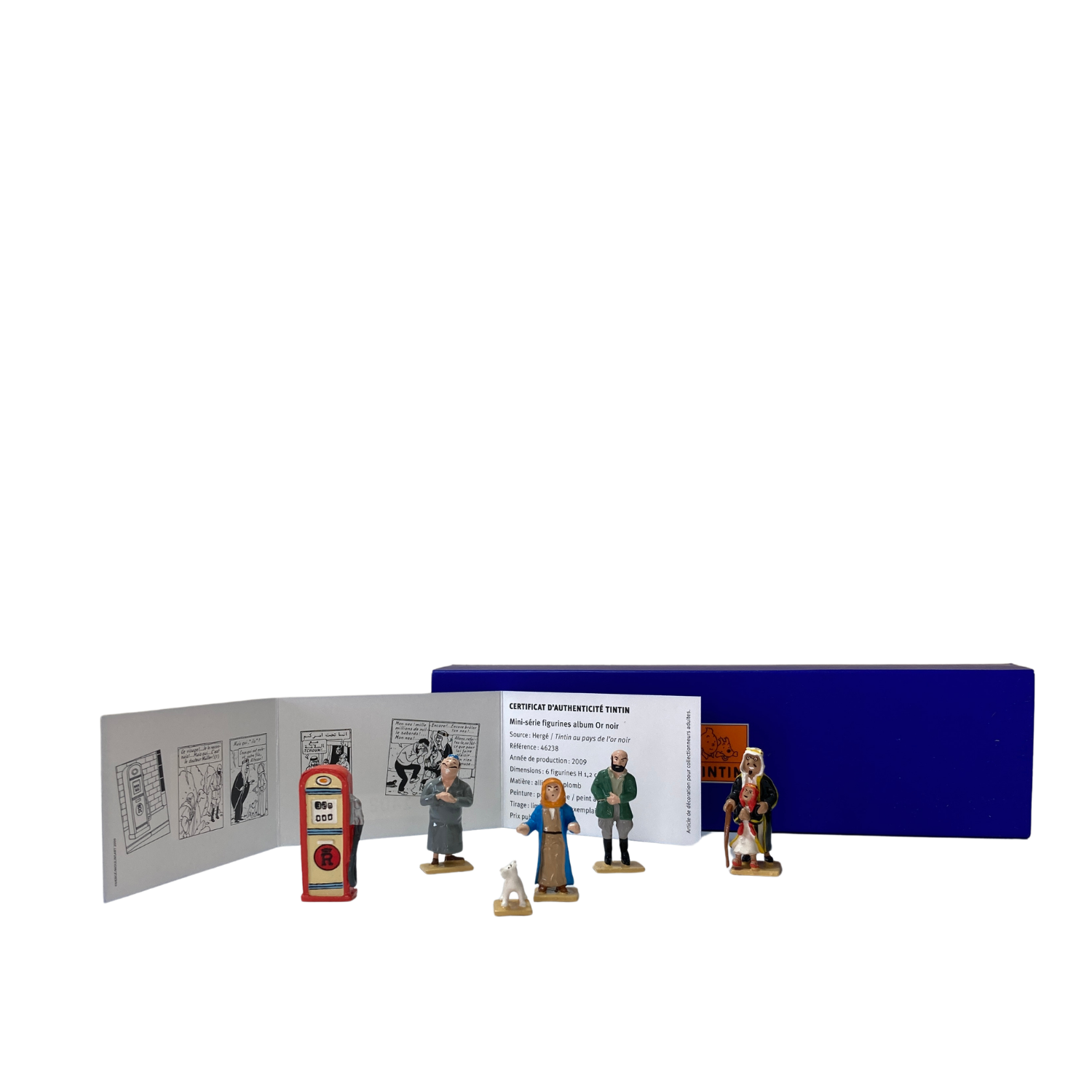 Mini série Au Pays de l’Or Noir d'Espace714, couverture illustrée avec personnages et paysages en noir et or.