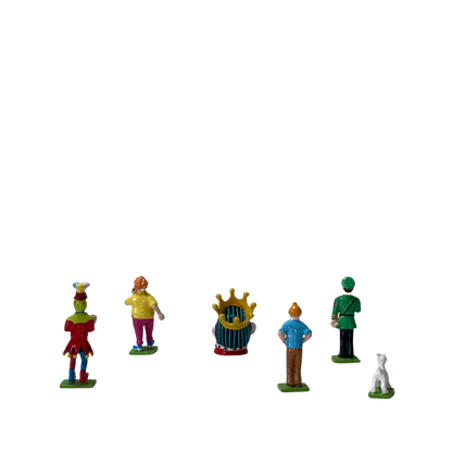 Mini série Tintin et les Picaros de Espace714, couverture illustrée avec Tintin et les personnages principaux.