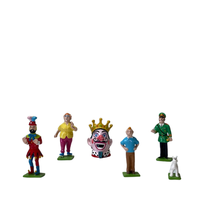 Mini série Tintin et les Picaros par Espace714, illustration de Tintin avec les Picaros dans un style coloré et détaillé.