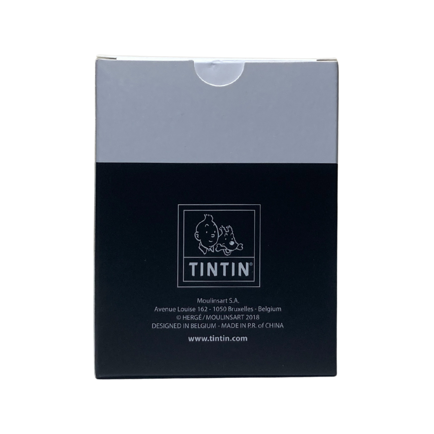 Montre Tintin Espace714 avec cadran illustré de Tintin et ses amis, bracelet en cuir noir, style classique et ludique.