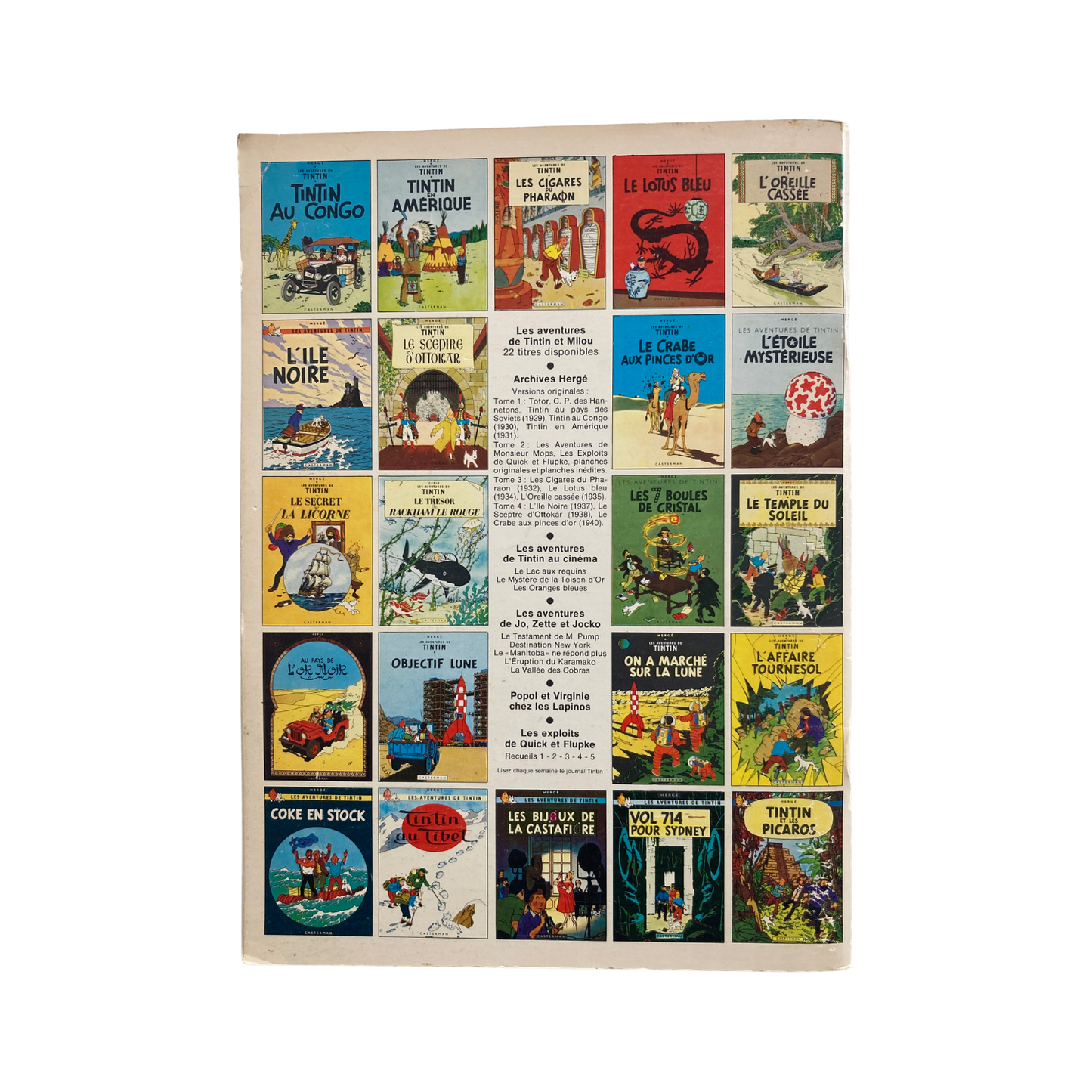 Livre "Êtes-vous Tintinologue" de Espace714, couverture illustrée avec Tintin en train de lire un livre.