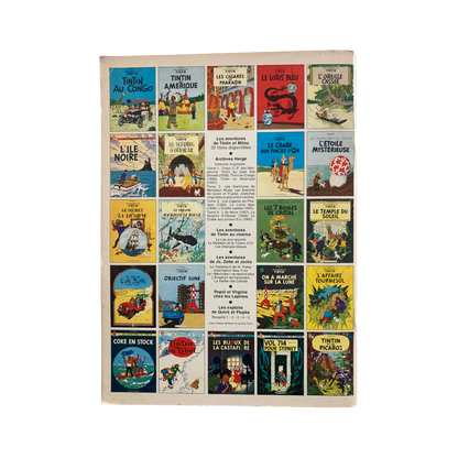 Livre "Êtes-vous Tintinologue" de Espace714, couverture illustrée avec Tintin en train de lire un livre.