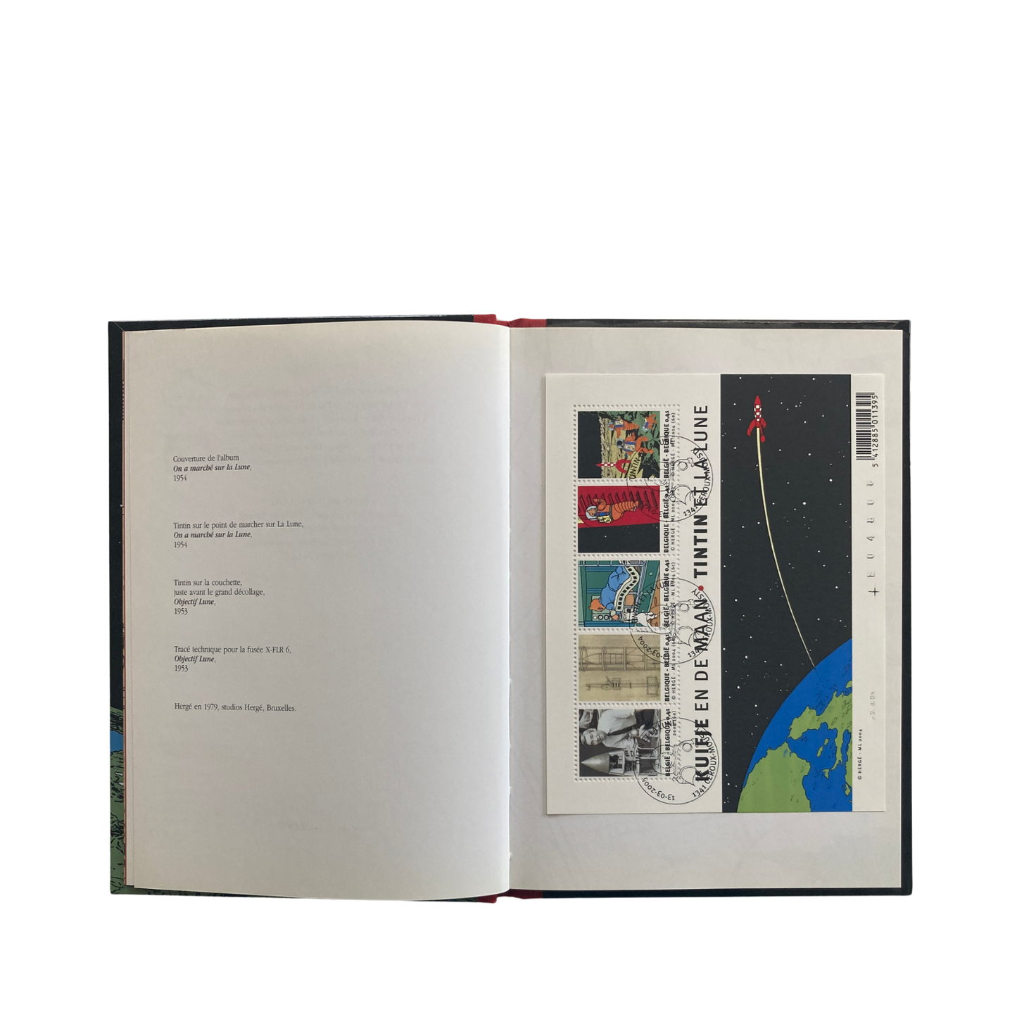Ouvrage pour le 50ème anniversaire de l’album “On a marché sur la Lune” par Espace714, illustration en couverture.
