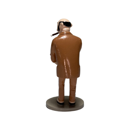 Figure de Rastapopoulos en figurine, personnage de bande dessinée, créée par Espace714, avec détails colorés et expression expressive.