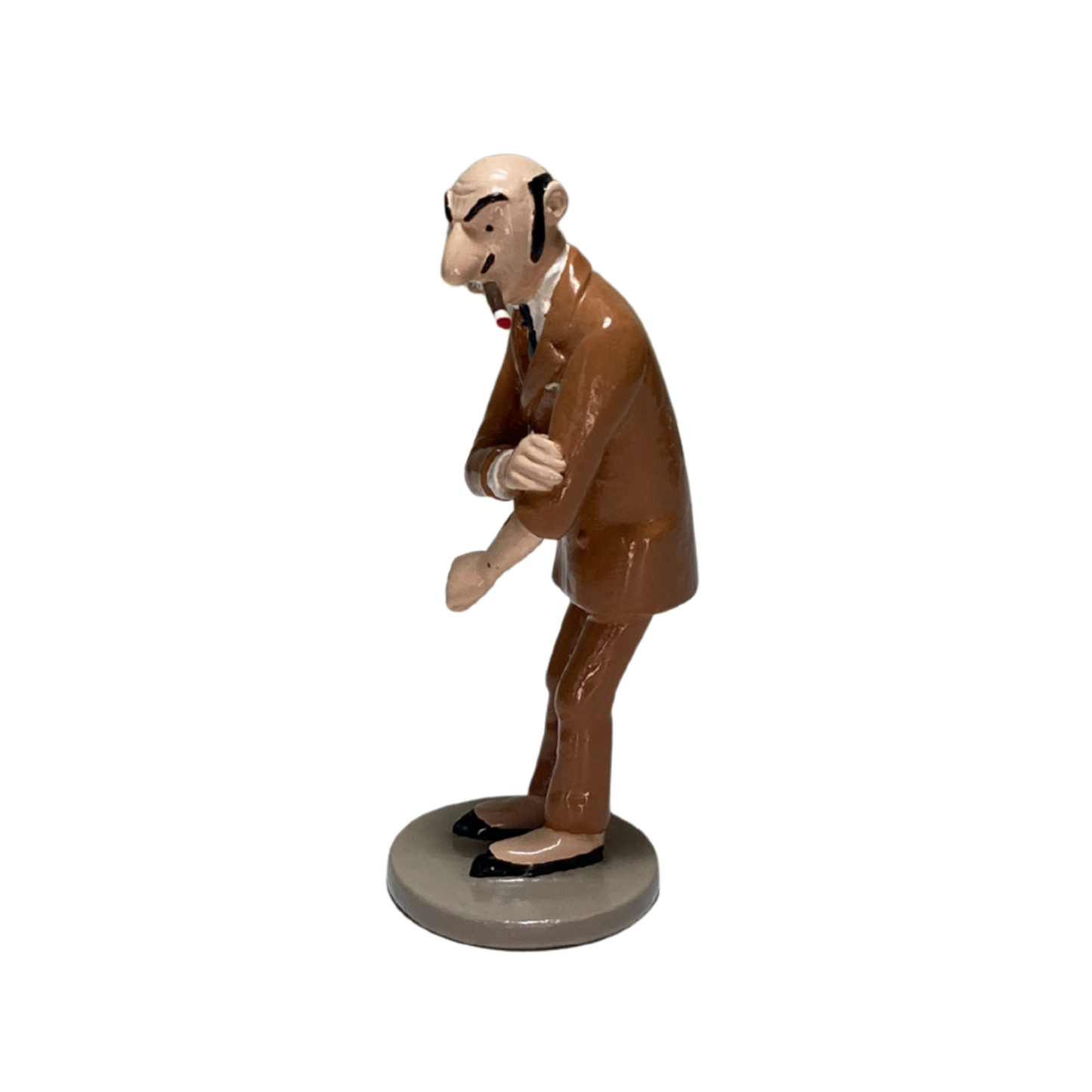 Figure de Rastapopoulos en figurine de collection Espace714, avec détails colorés et pose dynamique.