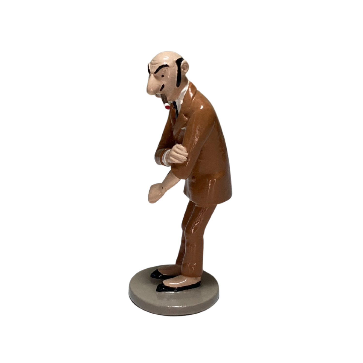 Figure de Rastapopoulos en figurine de collection Espace714, avec détails colorés et pose dynamique.