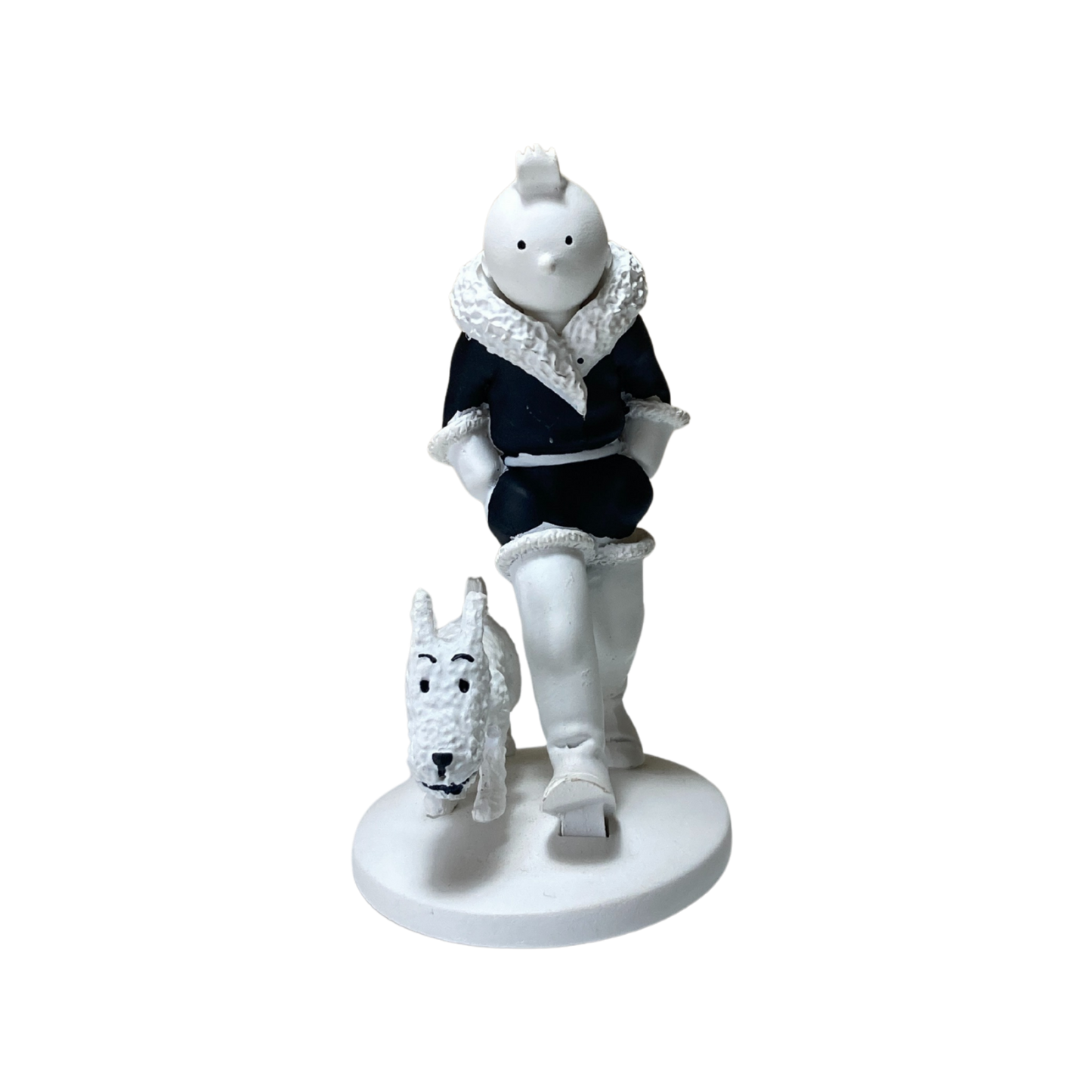 Image de Tintin l'aviateur avec Milou à Berlin, illustration colorée tirée de la bande dessinée Tintin par Espace714
