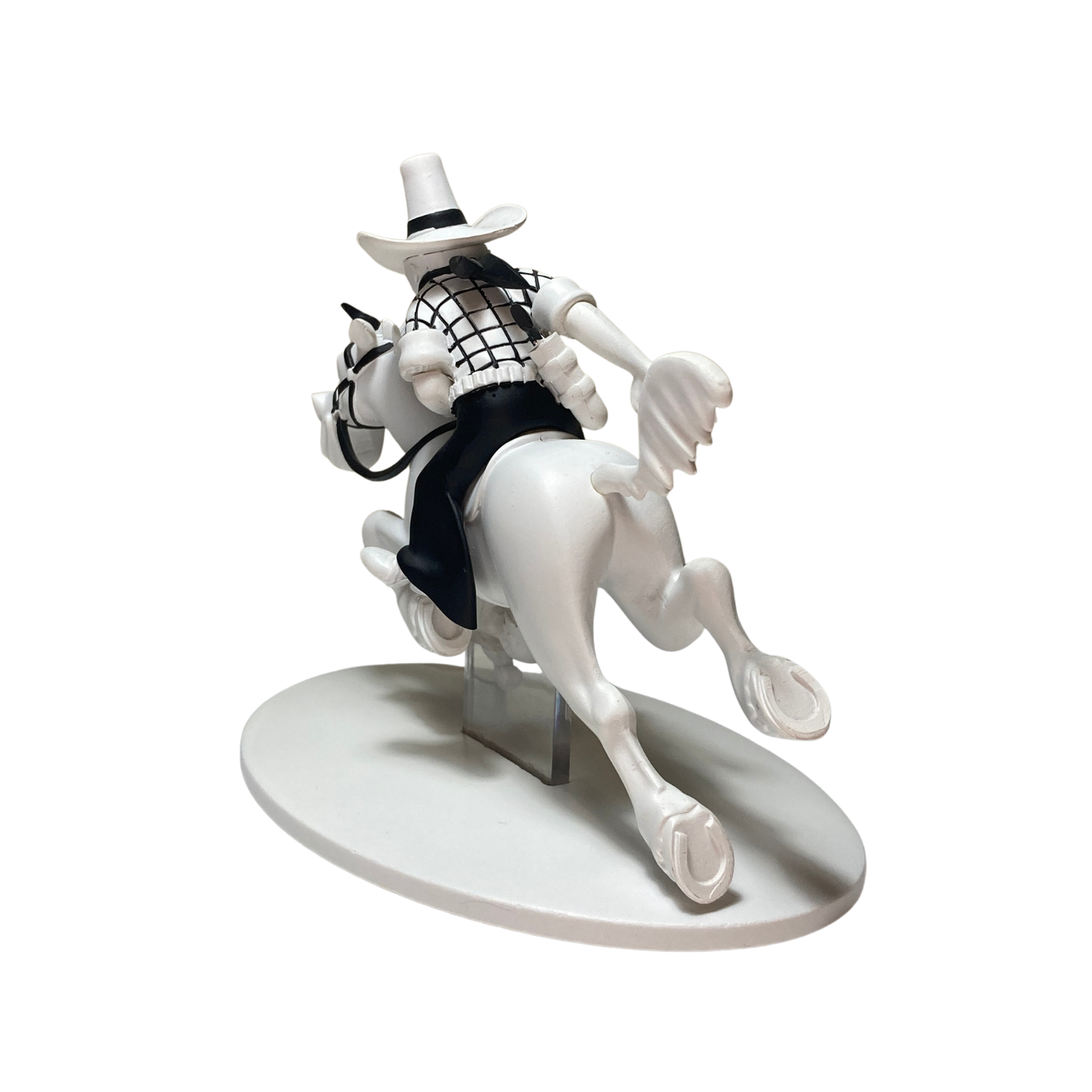 Figure de Tintin cow-boy et Milou dans l'Amérique, illustration colorée de la bande dessinée Tintin, édition Espace714