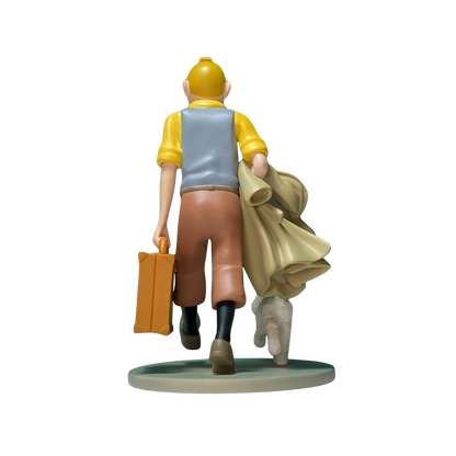 Image de Tintin et Milou en route, illustration de bande dessinée de la série Tintin par Espace714.