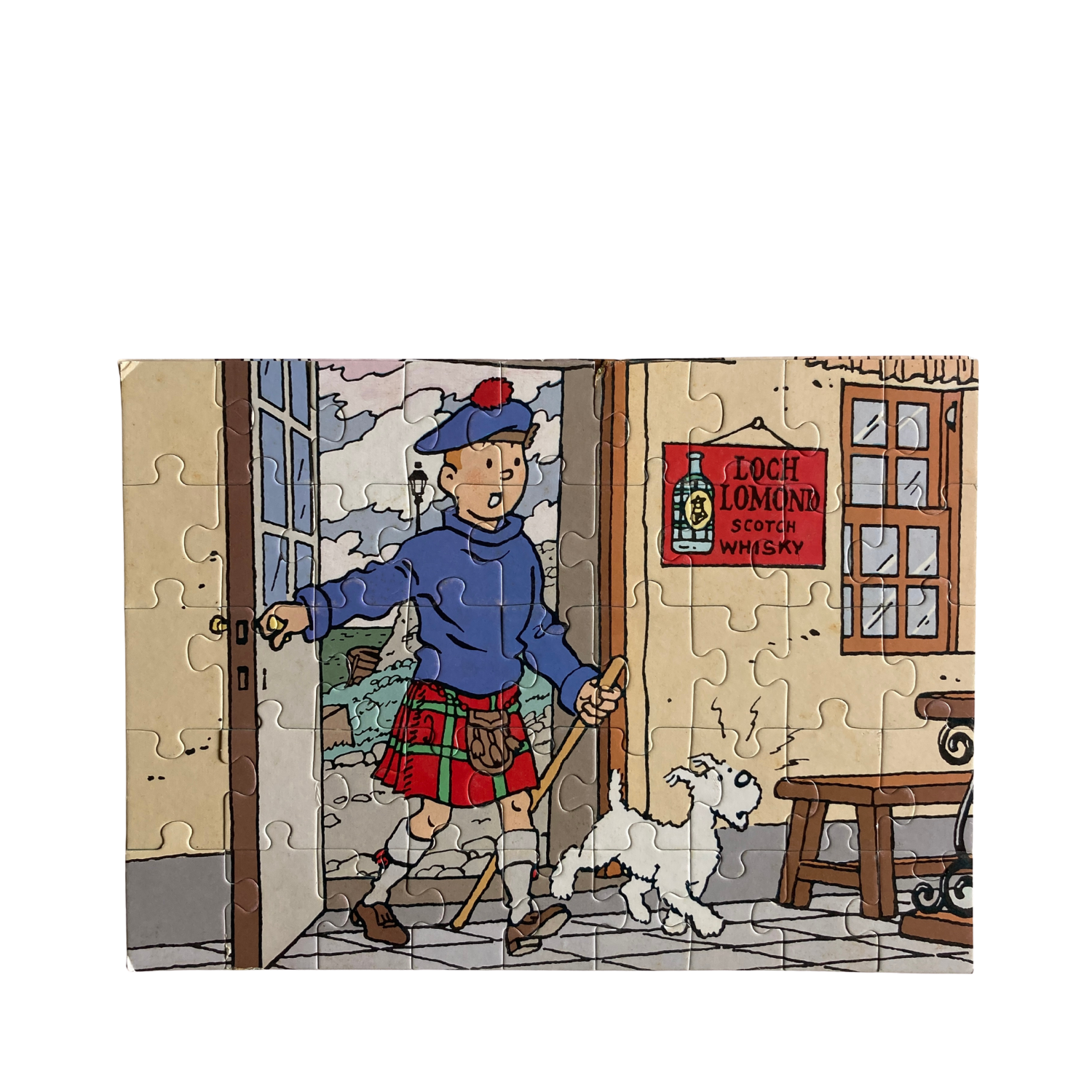 Puzzle Tintin L'Île Noire par Espace714, image colorée montrant une scène emblématique de la bande dessinée.