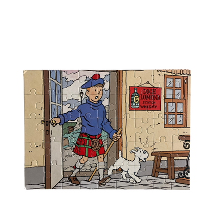 Puzzle Tintin L'Île Noire par Espace714, image colorée montrant une scène emblématique de la bande dessinée.