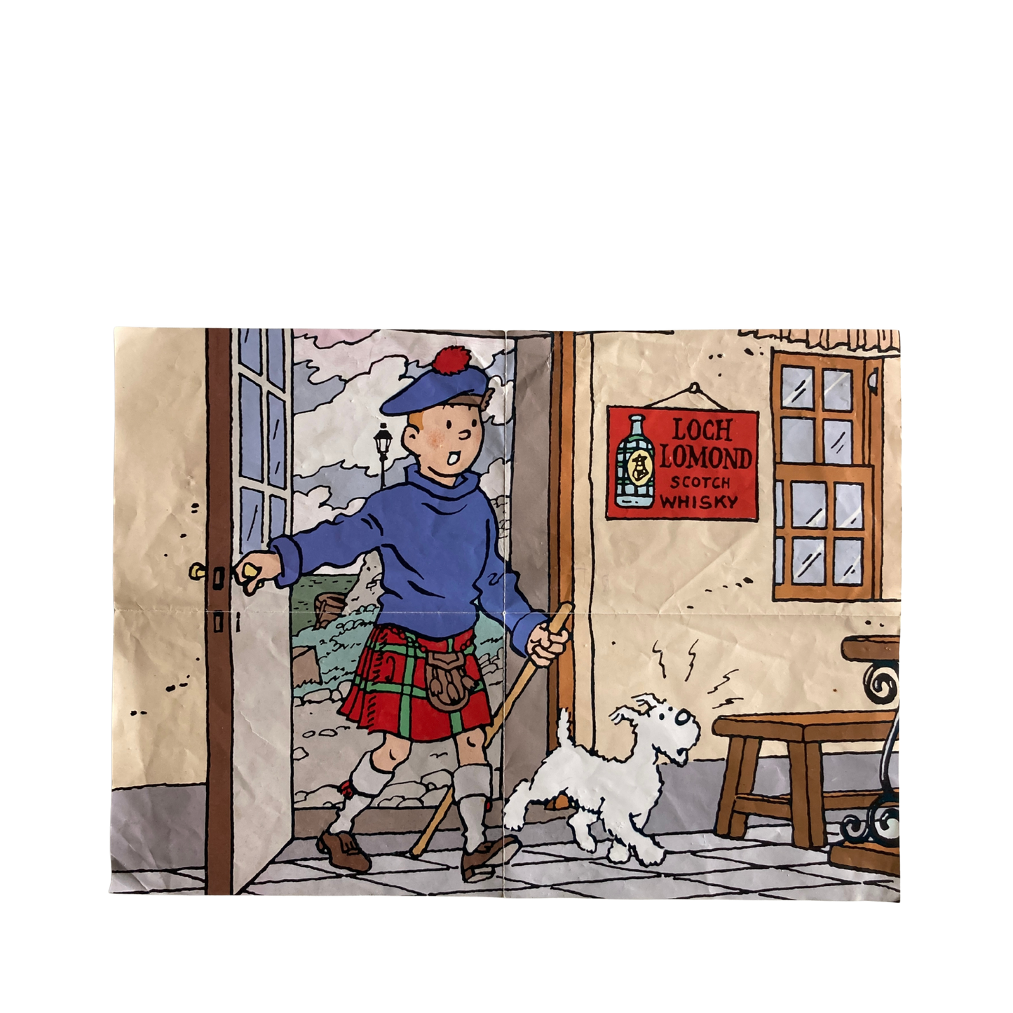 Puzzle Tintin L'Île Noire par Espace714, pièce colorée représentant la célèbre scène de la bande dessinée Tintin.