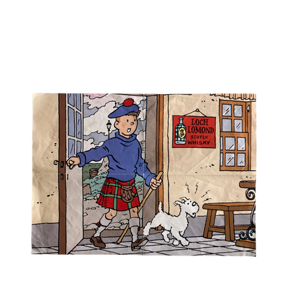 Puzzle Tintin L'Île Noire par Espace714, pièce colorée représentant la célèbre scène de la bande dessinée Tintin.