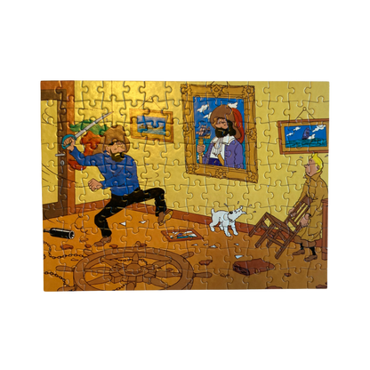Puzzle Tintin Le secret de la Licorne, image colorée et détaillée, illustrant l'univers de la bande dessinée Tintin.