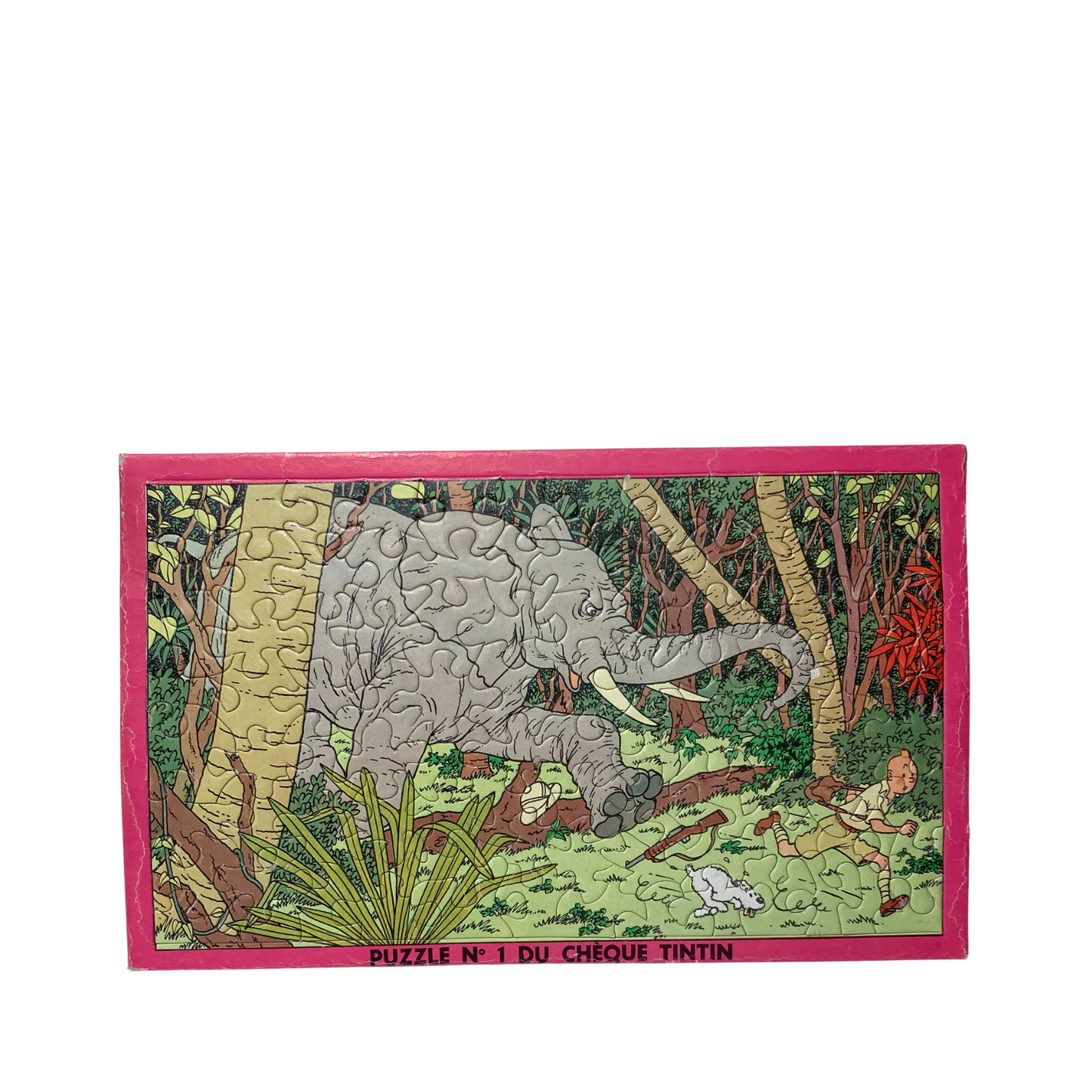 Puzzle Tintin n°1 du chèque Tintin par Espace714, image du célèbre héros de BD avec détails colorés et illustrations.