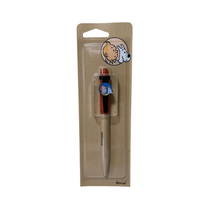 Stylo bille Tintin Espace714 avec personnage de Tintin et Hergé, design coloré et élégant pour écrire avec style.