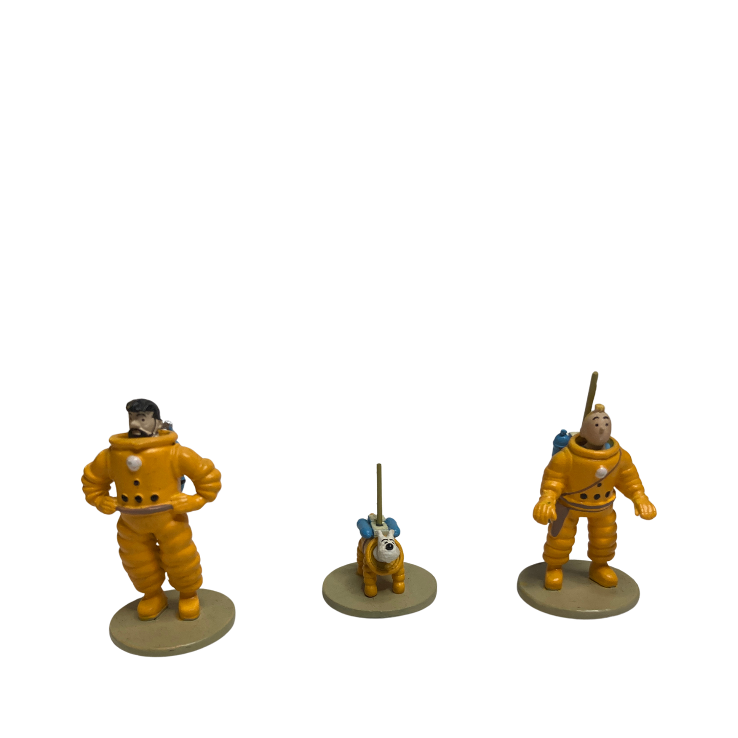 Coffret Tintin Lune de la marque Espace714 avec couverture illustrée et éléments du personnage Tintin.