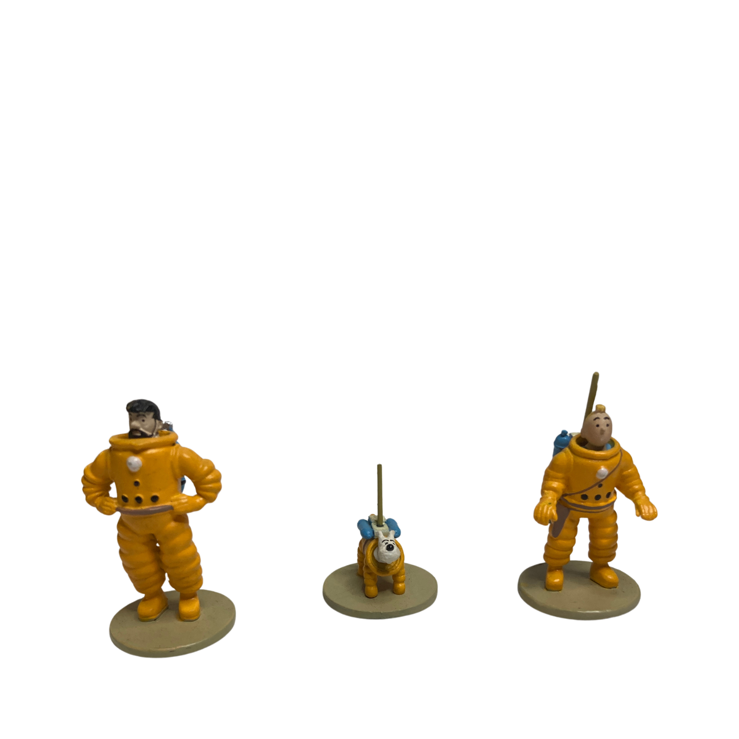 Coffret Tintin Lune de la marque Espace714 avec couverture illustrée et éléments du personnage Tintin.