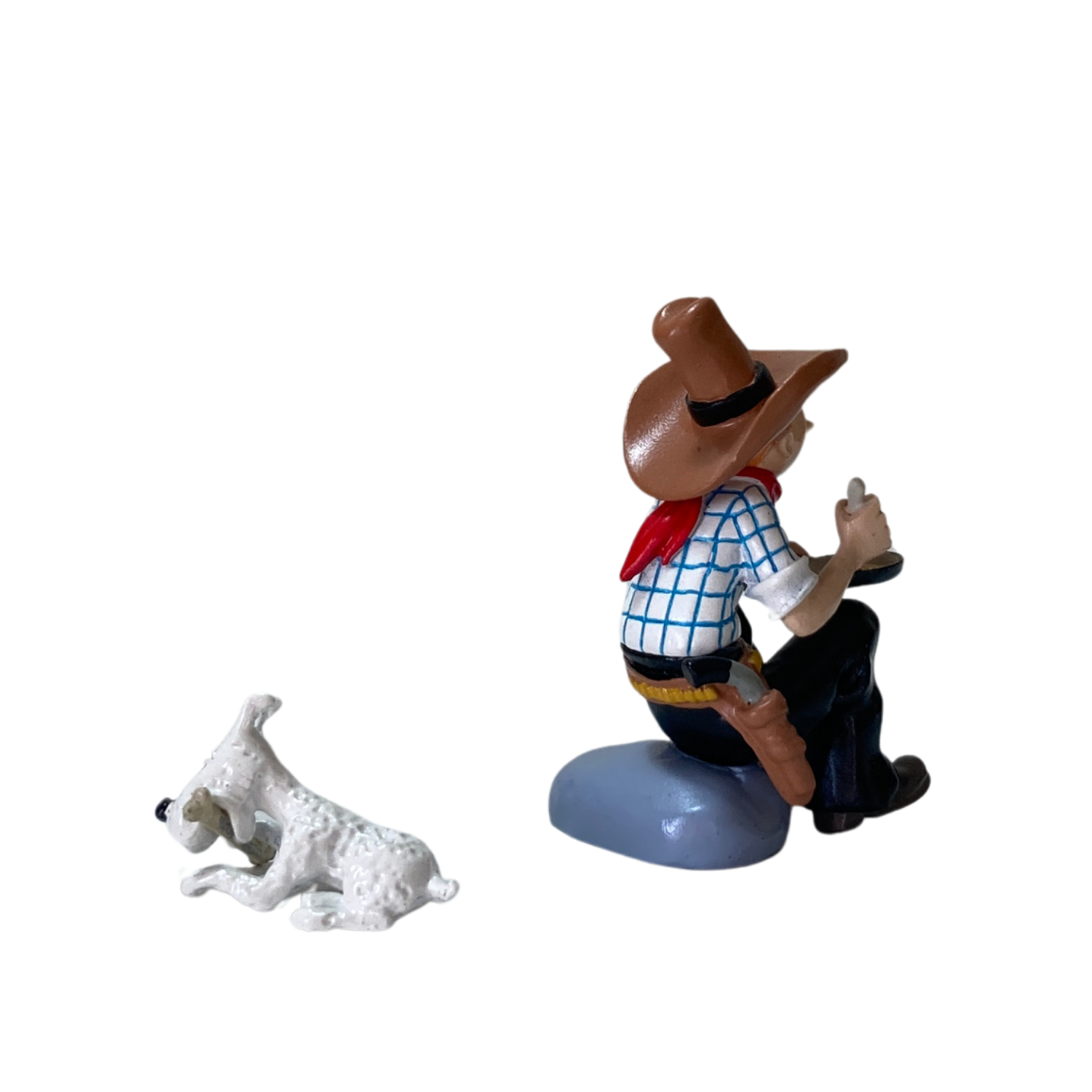 Tintin en Amérique, bande dessinée d'Hergé, illustrée, avec Tintin et Milou dans un décor de style cartoon.