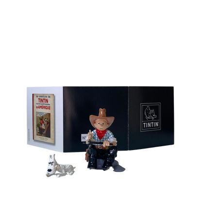 Image de Tintin en Amérique, bande dessinée de la série Tintin par Espace714, illustrant Tintin dans un décor d'Amérique.