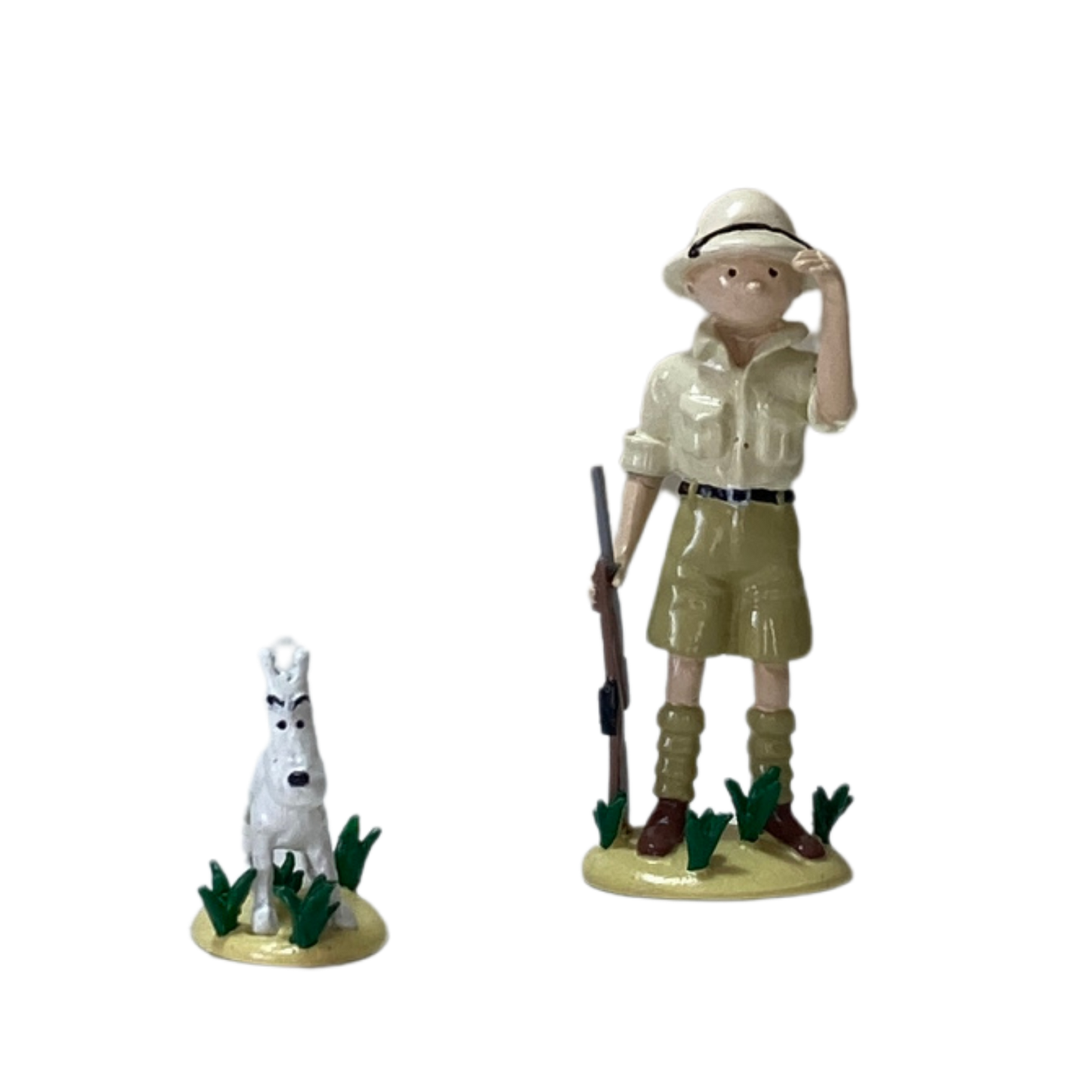 Illustration de Tintin et Milou au Congo, image colorée de la bande dessinée Tintin par Espace714.