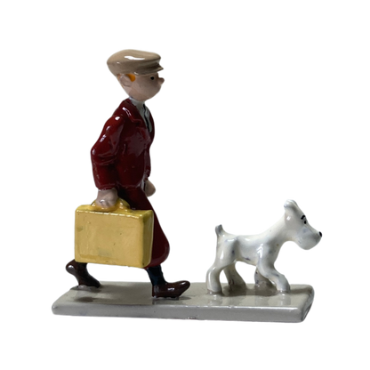 Valise Tintin Espace714 avec illustrations de Tintin et ses amis, robuste et pratique pour le voyage.