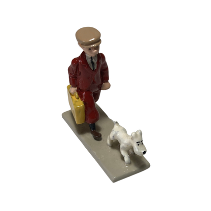 Valise Tintin Espace714 avec illustration colorée de Tintin et son chien Milou, adaptée pour voyager ou ranger des affaires.